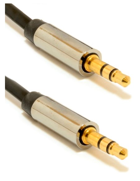 Audio Adaptor Cablexpert CCAP-444-0.75M, 3.5mm 3-pin (M) - 3.5mm 3-pin (M), 0,75m, Negru