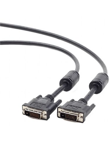 Видеокабель Cablexpert CC-DVI2-BK-10, DVI-D (M) - DVI-D (M), 3м, Чёрный