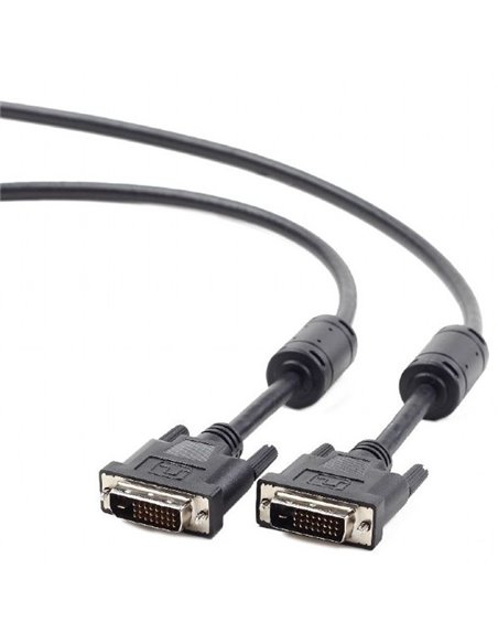Видеокабель Cablexpert CC-DVI2-BK-10, DVI-D (M) - DVI-D (M), 3м, Чёрный