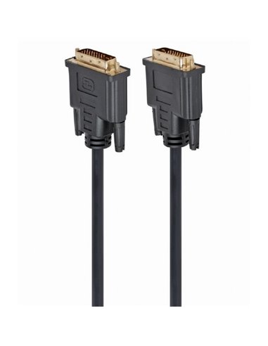 Cablu Video Cablexpert CC-DVI2-BK-10, DVI-D (M) - DVI-D (M), 3m, Negru