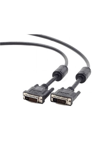 Cablu Video Cablexpert CC-DVI2-BK-10, DVI-D (M) - DVI-D (M), 3m, Negru