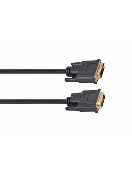 Cablu Video Cablexpert CC-DVI2-BK-10, DVI-D (M) - DVI-D (M), 3m, Negru