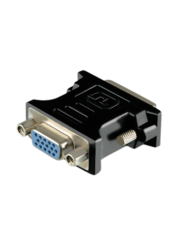 Видеоадаптер SVEN SV-015534, DVI-I (M) - VGA D-Sub (F), Чёрный