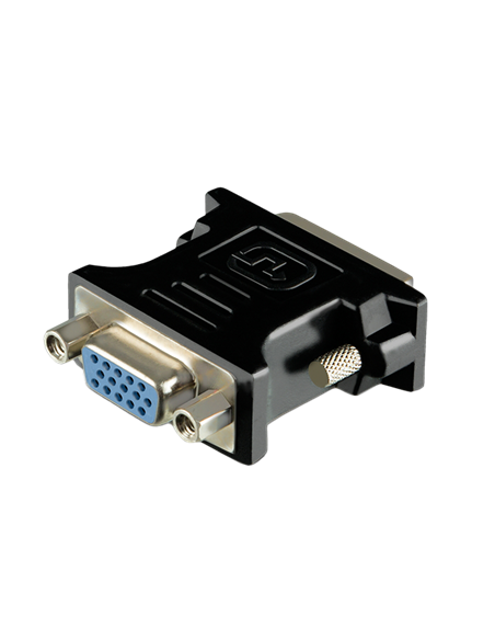 Видеоадаптер SVEN SV-015534, DVI-I (M) - VGA D-Sub (F), Чёрный