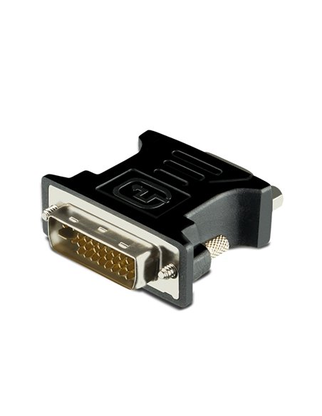 Видеоадаптер SVEN SV-015534, DVI-I (M) - VGA D-Sub (F), Чёрный