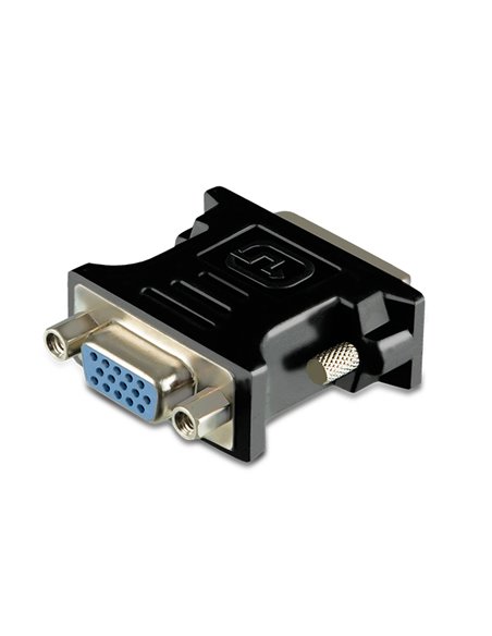 Видеоадаптер SVEN SV-015534, DVI-I (M) - VGA D-Sub (F), Чёрный