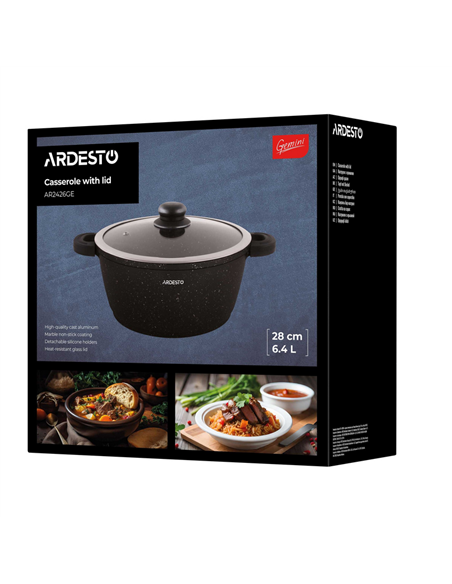 Cratiță Ardesto AR2426GE, 6,4L, 28cm, Negru