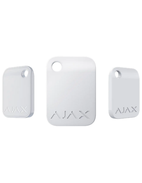 Cheia de securitate fără contact Ajax Tag, Alb