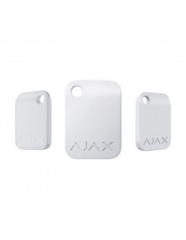 Cheia de securitate fără contact Ajax Tag, Alb