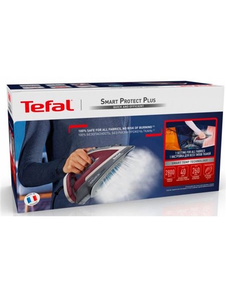 Fier de călcat Tefal FV6870E0, 2800 W, Bordo