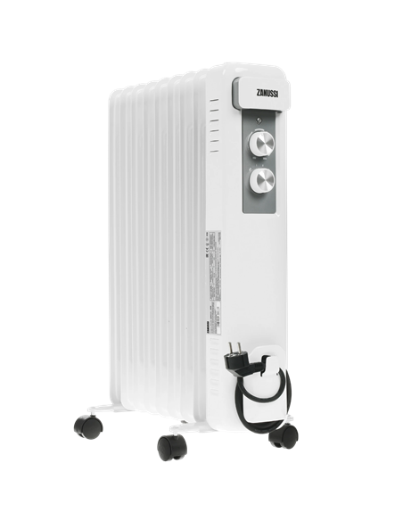 Radiator de ulei Zanussi ZOH/CS-09W, 2000W, Alb