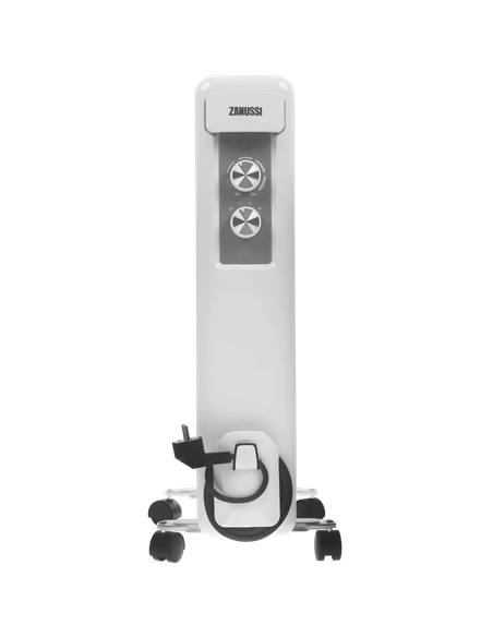 Radiator de ulei Zanussi ZOH/CS-09W, 2000W, Alb
