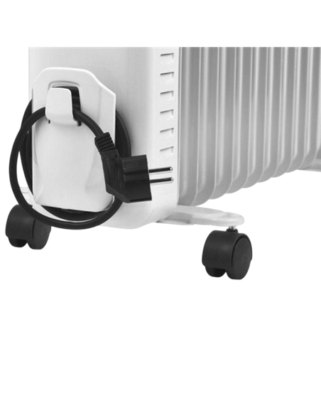 Radiator de ulei Zanussi ZOH/CS-09W, 2000W, Alb