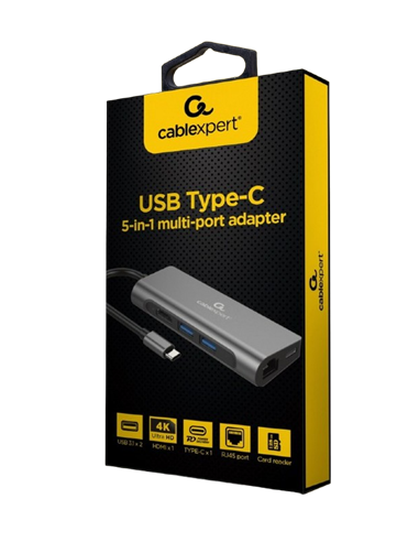 Stație Docking Gembird A-CM-COMBO5-05, Gri