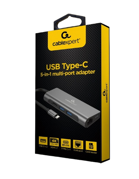 Stație Docking Gembird A-CM-COMBO5-05, Gri