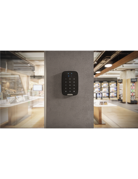 Беспроводная сенсорная клавиатура Ajax KeyPad Plus, Чёрный