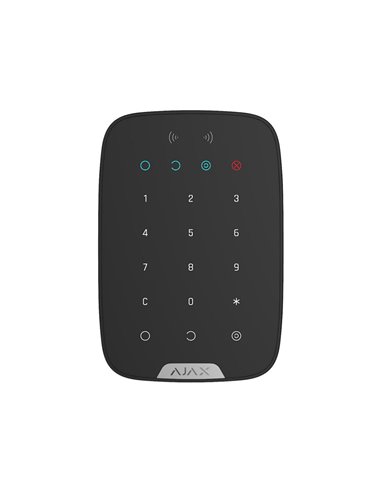 Беспроводная сенсорная клавиатура Ajax KeyPad Plus, Чёрный