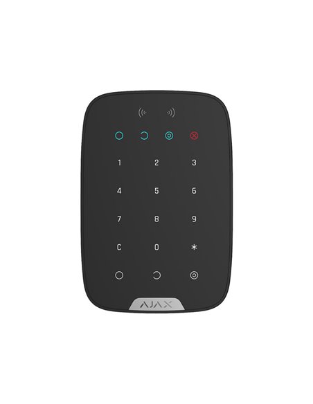 Беспроводная сенсорная клавиатура Ajax KeyPad Plus, Чёрный