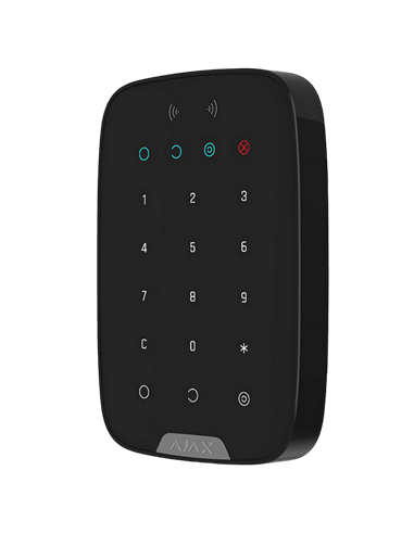 Беспроводная сенсорная клавиатура Ajax KeyPad Plus, Чёрный