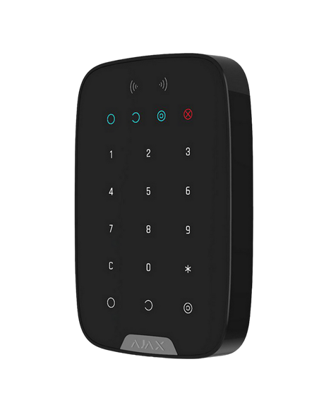 Беспроводная сенсорная клавиатура Ajax KeyPad Plus, Чёрный