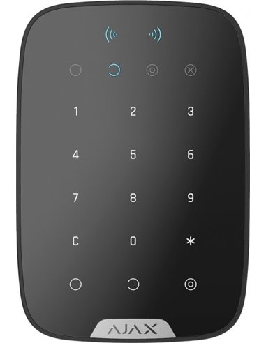 Беспроводная сенсорная клавиатура Ajax KeyPad Plus, Чёрный