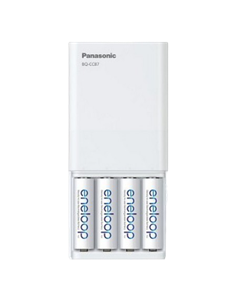 Încărcător Acumulatori Panasonic BQ-CC87USB, Alb