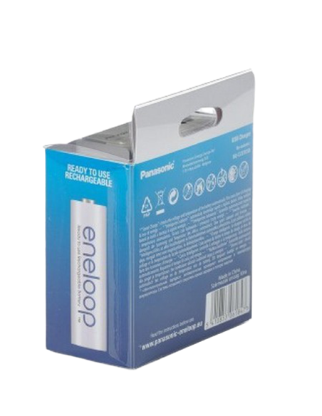 Încărcător Acumulatori Panasonic BQ-CC87USB, Alb