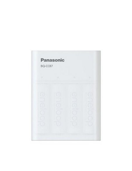 Încărcător Acumulatori Panasonic BQ-CC87USB, Alb