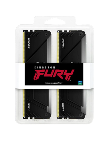 Оперативная память Kingston FURY Beast RGB, DDR4 SDRAM, 3200 МГц, 64Гб, KF432C16BB2AK2/64