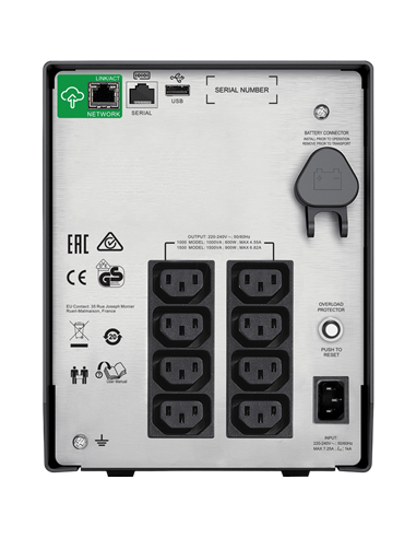 Источник бесперебойного питания APC SMC1000IC, Линейно-интерактивный, 1000VA, Башня