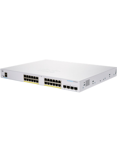 Switch de rețea Cisco CBS250-24FP-4G, 24x 10/100/1000 Mbps