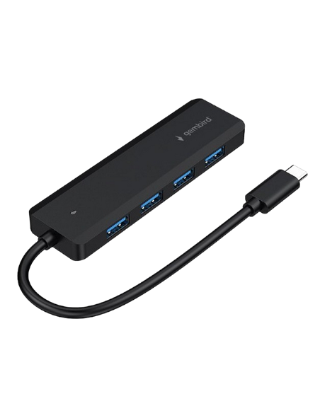 USB-концентратор Gembird UHB-CM-U3P4P-01, Чёрный USB-концентратор Gembird UHB-CM-U3P4P-01, Чёрный