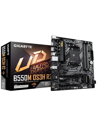 Материнская плата Gigabyte B550M DS3H R2, AM4, AMD B550, Micro-ATX