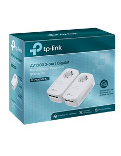 Адаптер Powerline TP-LINK TL-PA8030P KIT, AV1300, 1300 Mбит/c, Белый 2