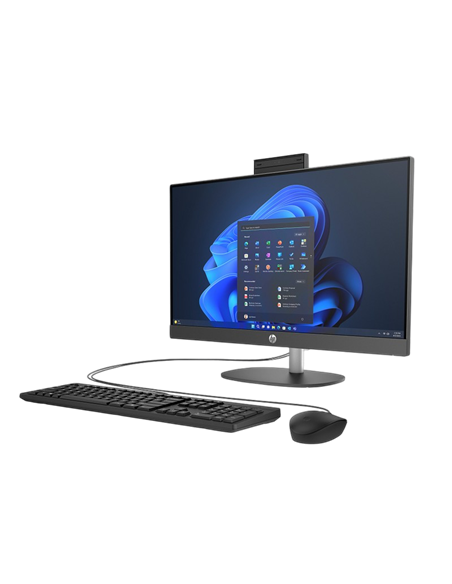 Computer All-in-One HP ProOne 245 G10, 23,8", AMD Ryzen 3 7320U, 8GB/512GB, FreeDOS, Negru