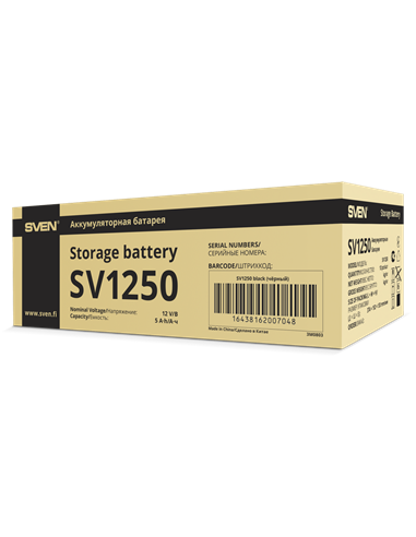 Аккумулятор для резервного питания SVEN SV-0222005, 12В 5
