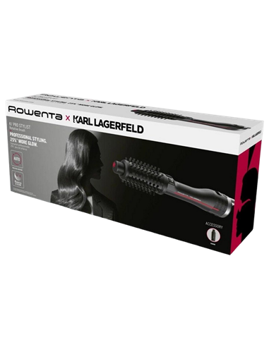 Uscător de păr-perie Rowenta Karl Lagerfeld K/Pro Stylist CF961LF0, 750 W, Negru