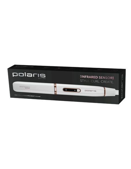 Placă de îndreptat părul Polaris PHS 2022KT, Alb | Roz