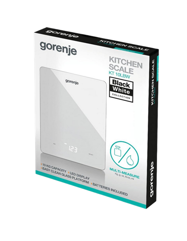 Электронные кухонные весы Gorenje KT10LBW, Белый