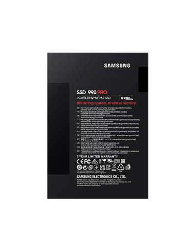 Накопитель SSD Samsung 990 PRO, 4000Гб, MZ-V9P4T0BW