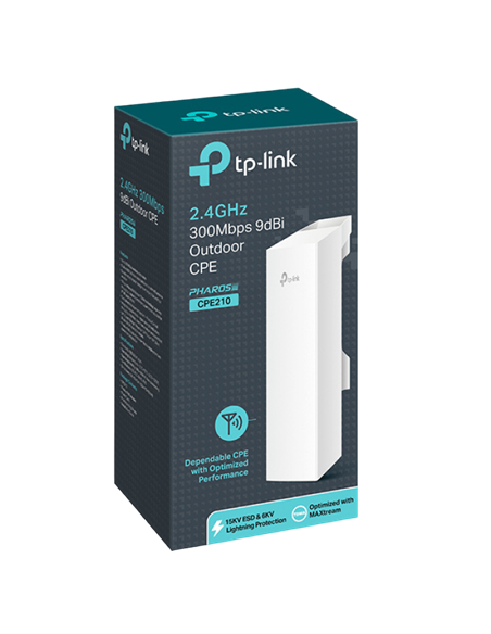 Punct de acces exterior TP-LINK CPE210, 300 Mbps, Alb