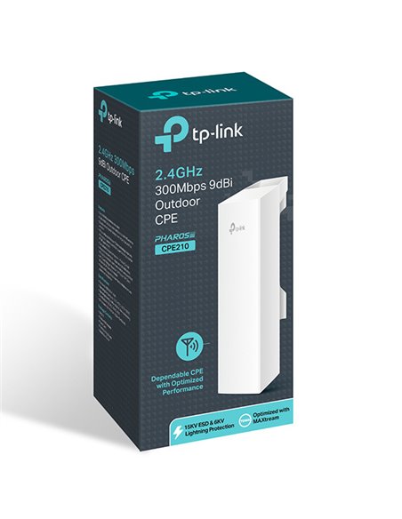 Punct de acces exterior TP-LINK CPE210, 300 Mbps, Alb