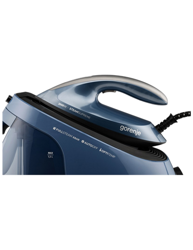 Fier de călcat cu generator de abur Gorenje SGD3000BBK, 3000W, Albastru
