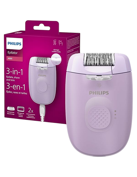Эпилятор Philips BRE237/00, Фиолетовый Эпилятор Philips BRE237/00, Фиолетовый