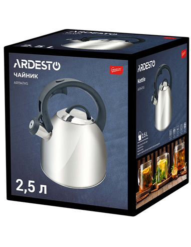Ceainic Ardesto AR1947KS, 2,5L, Albastru deschis