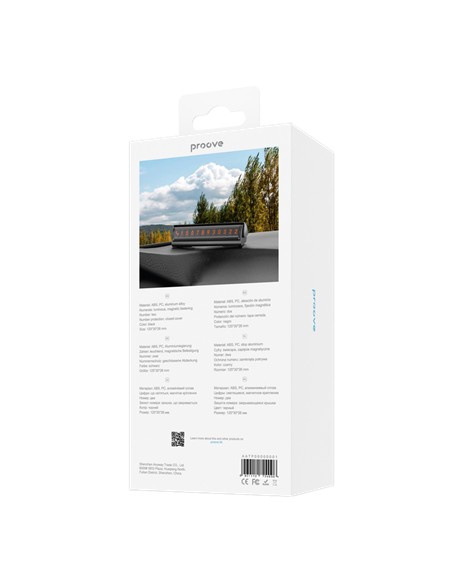 Cartela de parcare Proove Twins, Negru