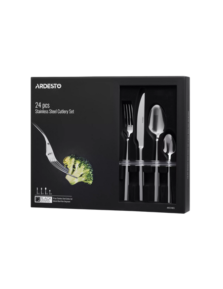 Set de tacâmuri Ardesto AR0724BES, Oțel inoxidabil