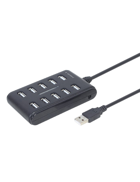 USB-концентратор Gembird UHB-U2P10P-01, Чёрный