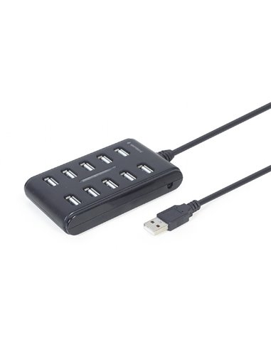 USB-концентратор Gembird UHB-U2P10P-01, Чёрный