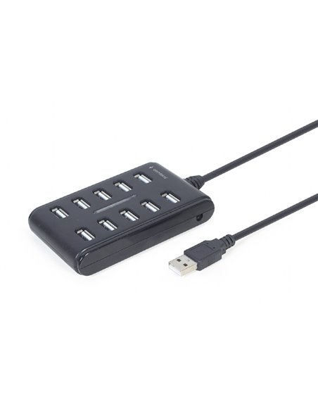 Adaptor Hub Gembird UHB-U2P10P-01, Negru